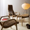Swedese Sahara Sheepskin Lamino Chair & Footstool