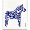 Jangneus Cellulose Dishcloth - Blue Dala Horse