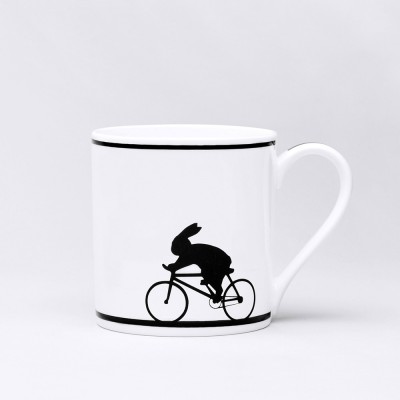 Cycling Rabbit Mug By Ham 