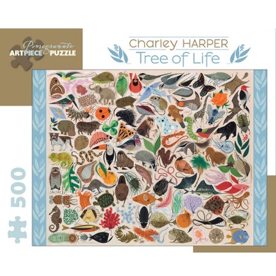 Pomegranate Charley Harper Tree of Life 500 Piece Jigsaw 
