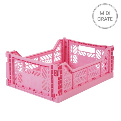 Aykasa Folding Crate Midi - Baby Pink