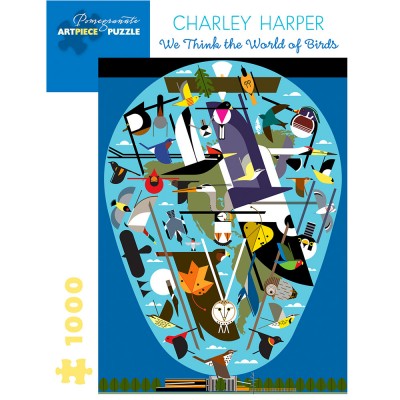 Pomegranate Charley Harper World Of Birds 1000 Piece Jigsaw Puzzle