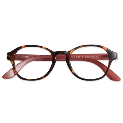 Have A Look Reading Glasses - Circle Tortoise & Rose