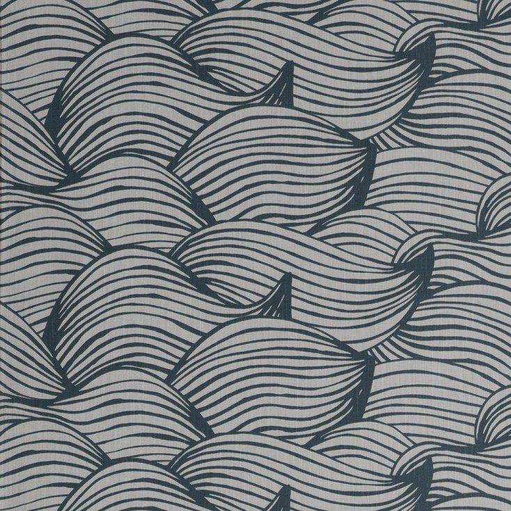 Scandinavian Fabric - Spira Wave Blue