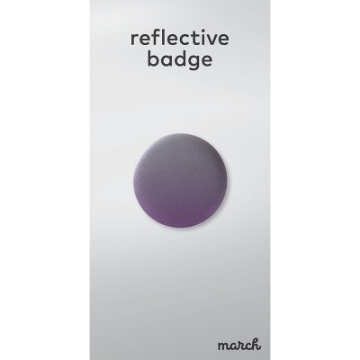 March Reflective Badge - Fade Purple