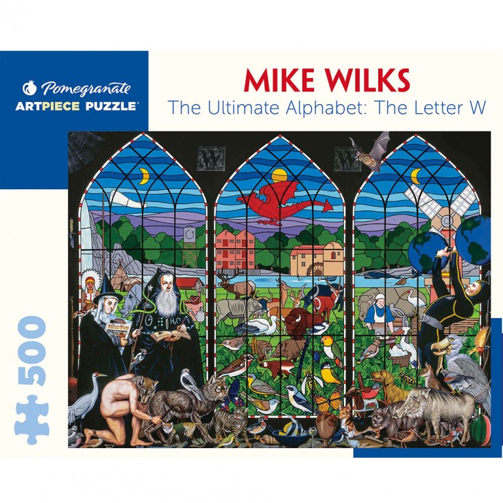 Pomegranate Mike Wilks The Ultimate Alphabet : The Letter W 500 Piece Jigsaw Puzzle