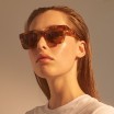 A.Kjaerbede Sunglasses - Nancy Demi Light Brown Transparent