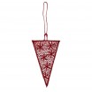 Juna Red Lace Icicle Decoration