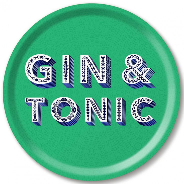 Asta Barrington Gin & Tonic Round Tray By Jamida