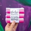 Marley's Monsters Cloth Wipes Set of 12 - Pink
