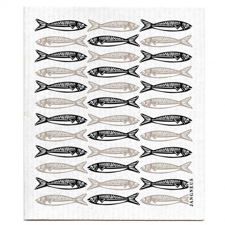 Jangneus Dishcloth - Black Sardines