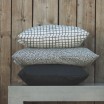 Spira of Sweden Dotte Cushion Cover - Asphalt