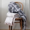 Lapuan Kankurit Grey, Charcoal & Beige Huvila Blanket