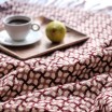 Burel Gathering Wool Blanket - Dusk Pink