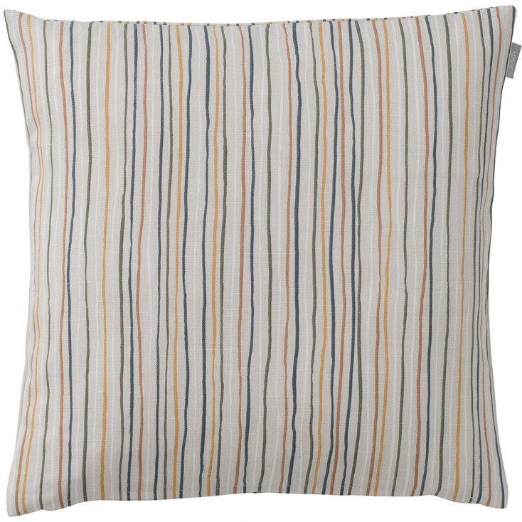 Spira of Sweden Stripe Cushion Cover - Straw Multi Colour