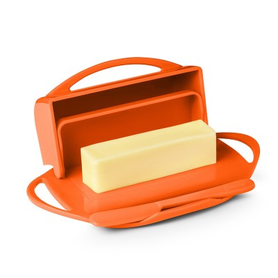 Butterie Flip-Top Butter Dish - Orange