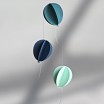 Livingly Tivoli Balloons Mobile - Blue & Green
