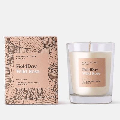 Field Day Wild Rose Scented Candle