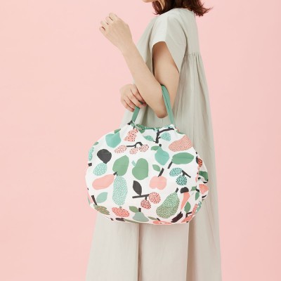 Kauniste x Shupatto One-Pull Foldable Bag M – Fruits