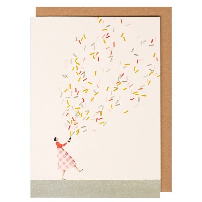 Laura Stoddart Glitter Bomb Girl Greeting Card