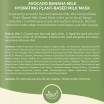 ESW Avocado Banana Milk Sheet Mask Ingredients