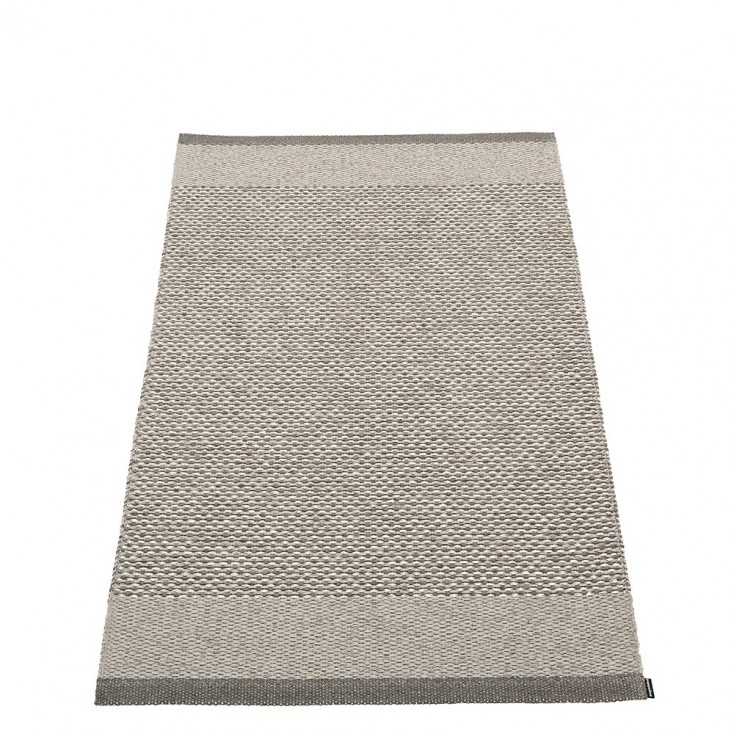 Pappelina Edit Runner - Charcoal : Warm Grey : Stone Metallic - 70 x 120 cm
