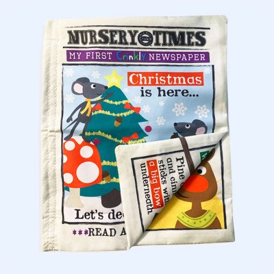 Jo & Nic's Crinkly Cloth Book - Christmas Mice