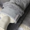 YUYU Luxury Fleece Hot Water Bottle Set - Grey