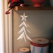 Livingly White Star Tree Hanging Decoration - Small
