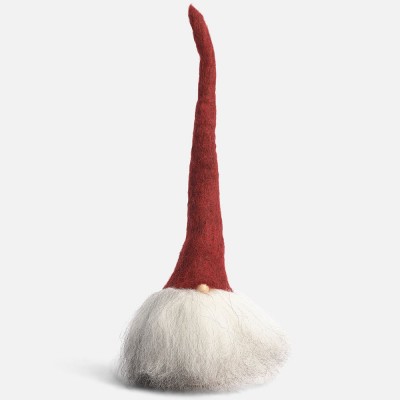 Åsas Tomtebod Swedish Tomte 25cm - Red Hat Grey Icelandic Beard