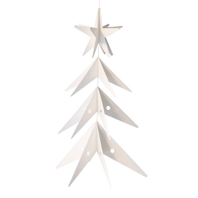 Livingly White Star Tree Hanging Decoration - Small