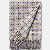 Burel Vintage 1968 Wool Blanket - Beige & Blue