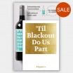 Typewine Wine Bottle Label - 'Til Blackout Do Us Part
