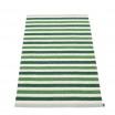 Pappelina Teo Runner - Dark Green : Grass Green : Vanilla - 70 x 120 cm