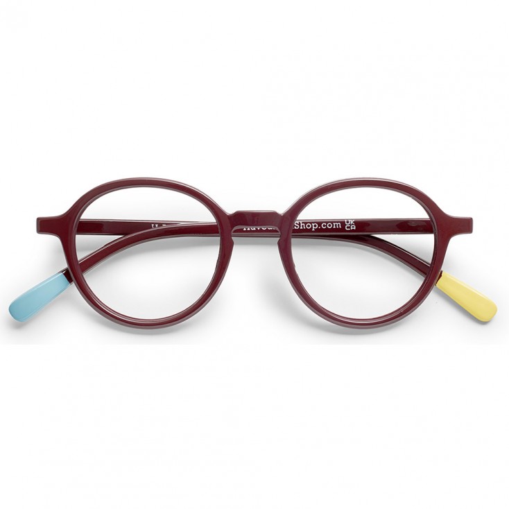 Have A Look Reading Glasses - Circle Slim Bordeaux