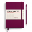 Leuchtturm1917 A5 Dotted Hardcover Notebook - Port Red