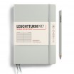 Leuchtturm1917 A5 Ruled Hardcover Notebook - Light Grey