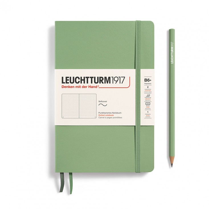 Leuchtturm1917 B6+ Dotted Softcover Notebook - Sage