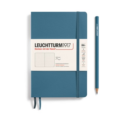 Leuchtturm1917 B6+ Dotted Softcover Notebook - Stone Blue