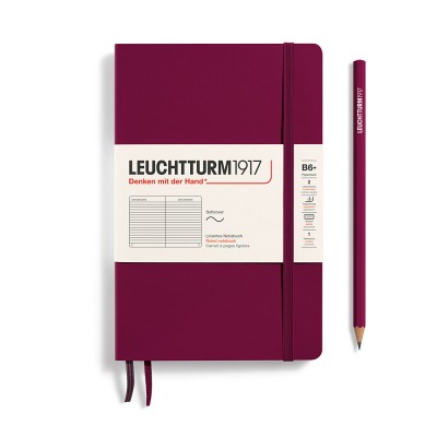 Leuchtturm1917 B6+ Ruled Softcover Notebook - Port Red