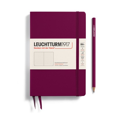 Leuchtturm1917 B6+ Hardcover Dotted Notebook - Port Red