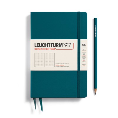 Leuchtturm1917 B6+ Hardcover Dotted Notebook - Pacific Green