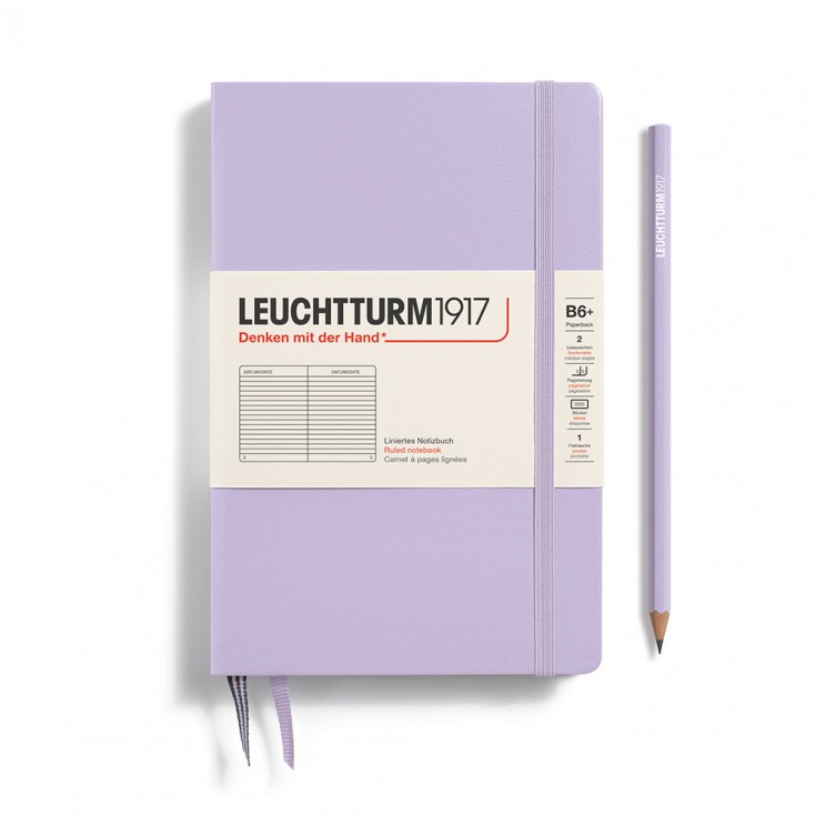 Leuchtturm1917 B6+ Hardcover Ruled Notebook - Lilac