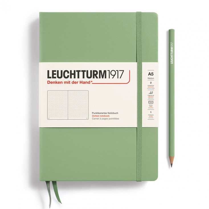 Leuchtturm1917 A5 Hardcover Plain Notebook - Sage