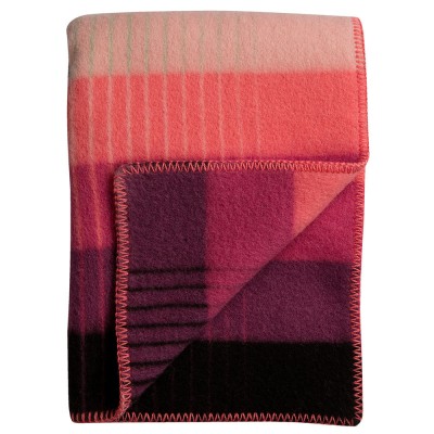 Røros Tweed Åsmund Gradient Throw 135 x 200 cm - Pink & Green