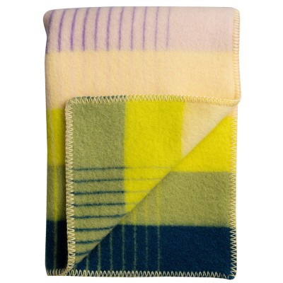 Røros Tweed Åsmund Gradient Throw 135 x 200 cm - Yellow & Violet