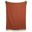 Røros Tweed Isak Wool Throw 150 x 210 cm - Red Sumac - Front