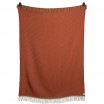 Røros Tweed Isak Wool Throw 150 x 210 cm - Red Sumac - Back