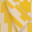 Lapuan Kankurit Koodi Wool Throw - Yellow & Light Beige