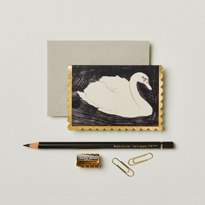 Wanderlust Paper Co. Swan Mini Card 